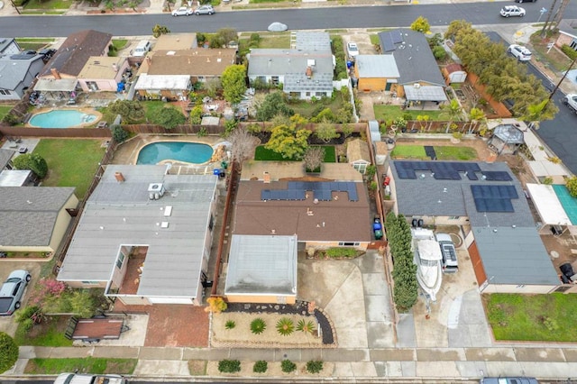 drone / aerial view featuring a residential view