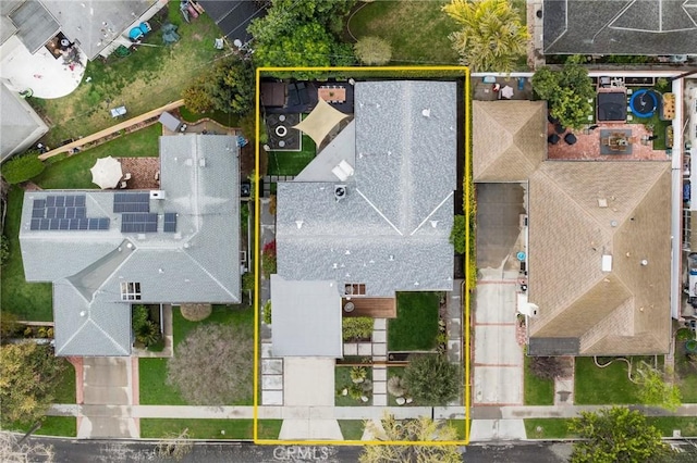 birds eye view of property