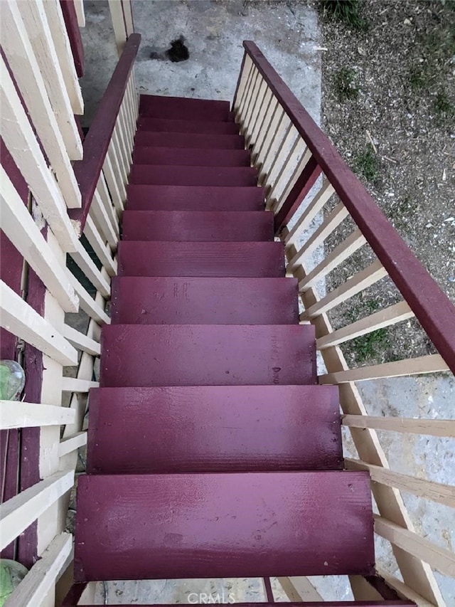 view of stairs