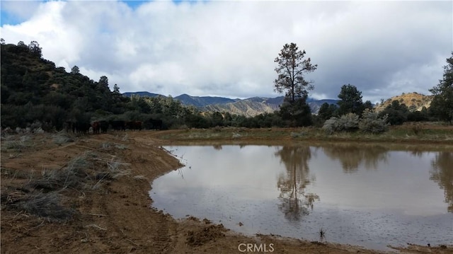 property view of water with a mountain view