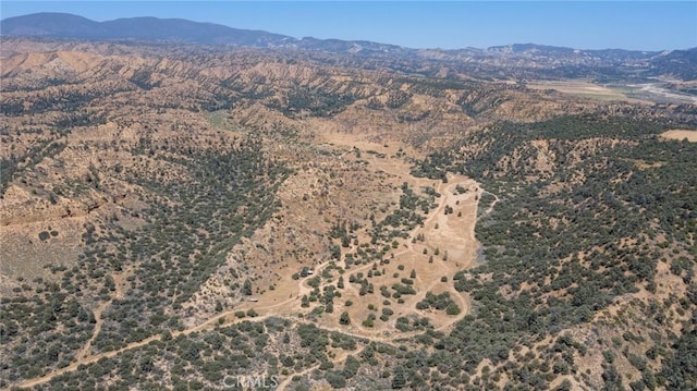 aerial view featuring a mountain view