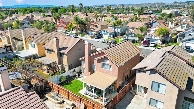 bird's eye view featuring a residential view