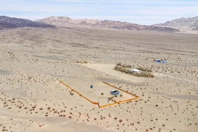 view of mountain feature with a desert view