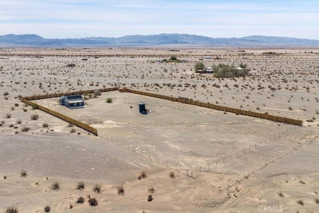 property view of mountains with a desert view and a rural view