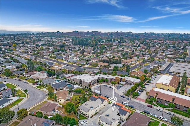 drone / aerial view featuring a residential view