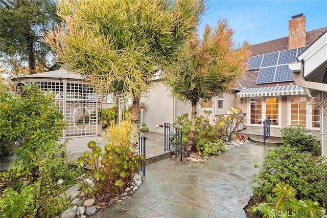 view of patio / terrace featuring french doors