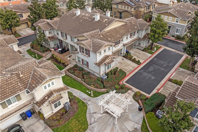 drone / aerial view featuring a residential view