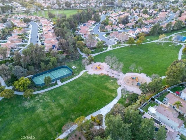 drone / aerial view featuring a residential view