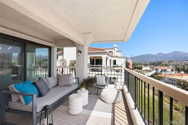 22364 Manacor Unit 9, Mission Viejo, CA 92692 - balcony with a mountain view and an outdoor hangout area