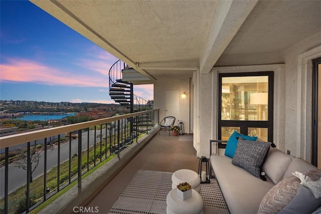 22364 Manacor Unit 9, Mission Viejo, CA 92692 - balcony featuring a water view and an outdoor living space