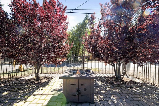 view of patio with fence