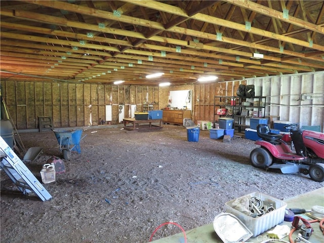 miscellaneous room featuring a garage