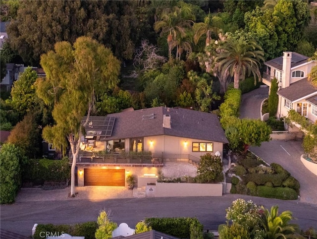 birds eye view of property