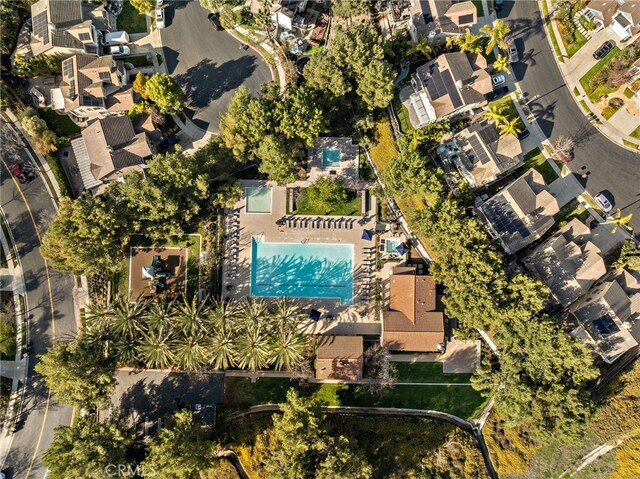 drone / aerial view featuring a residential view