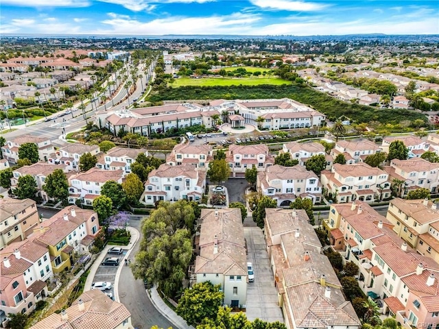 bird's eye view with a residential view