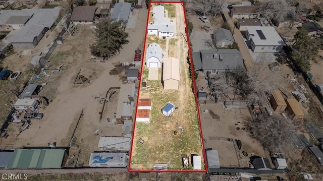 5238 W W Ave L6, Lancaster, CA 93536 - aerial view of residential area featuring property boundaries highlighted