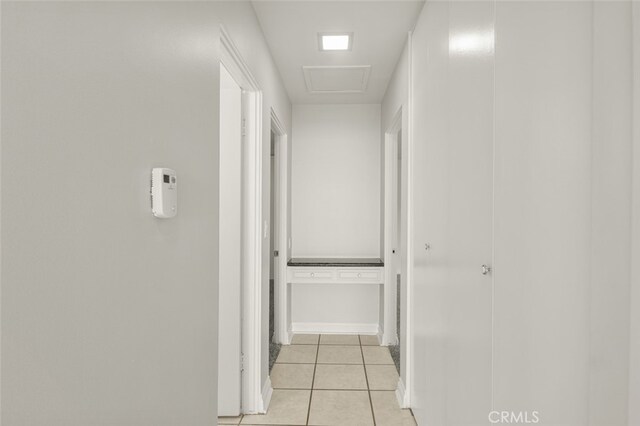 31711 Crystal Sands Dr, Laguna Niguel, CA 92677 - hallway with light tile patterned floors and attic access