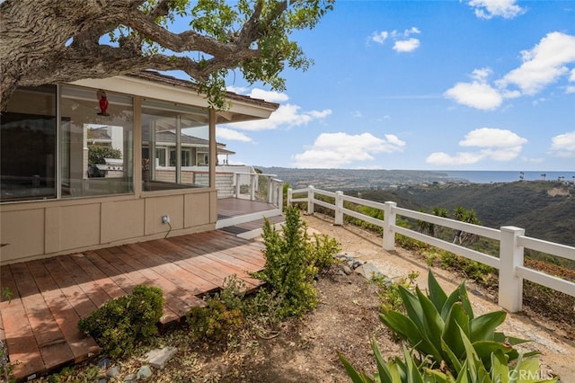 31711 Crystal Sands Dr, Laguna Niguel, CA 92677 - view of yard featuring a deck and a sunroom