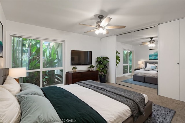 31711 Crystal Sands Dr, Laguna Niguel, CA 92677 - carpeted bedroom with a ceiling fan