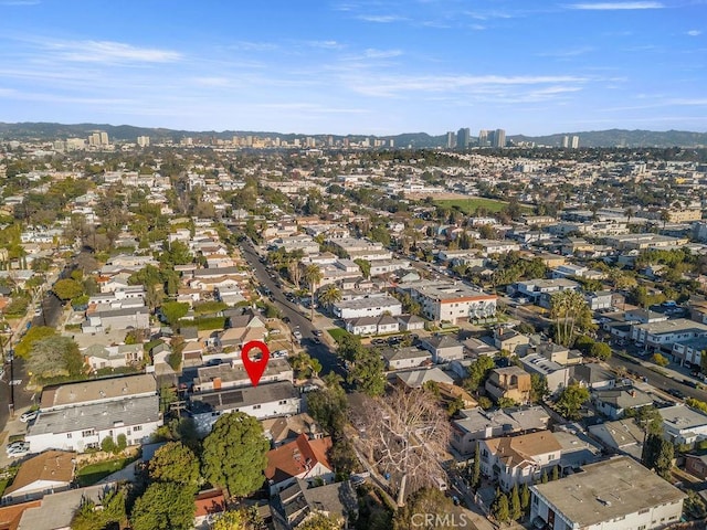 drone / aerial view featuring a residential view