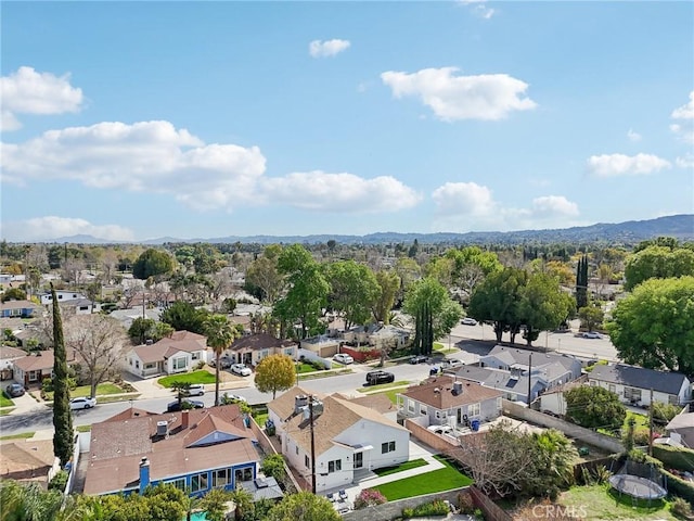 bird's eye view with a residential view