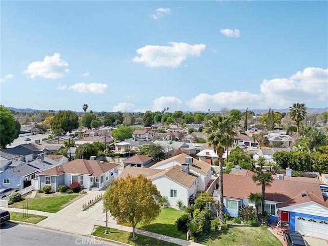 drone / aerial view featuring a residential view