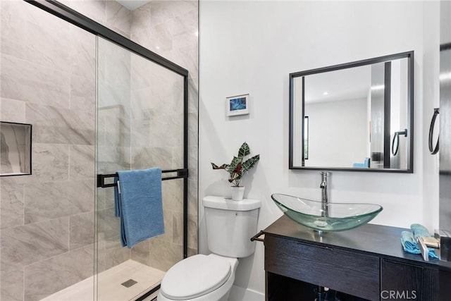 5012 Enfield Ave, Encino, CA 91316 - bathroom featuring vanity and a shower stall