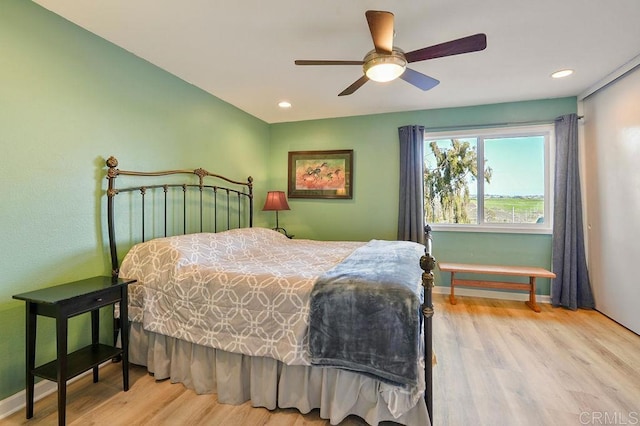 358 Mainsail Rd, Oceanside, CA 92054 - bedroom with wood finished floors, recessed lighting, and ceiling fan