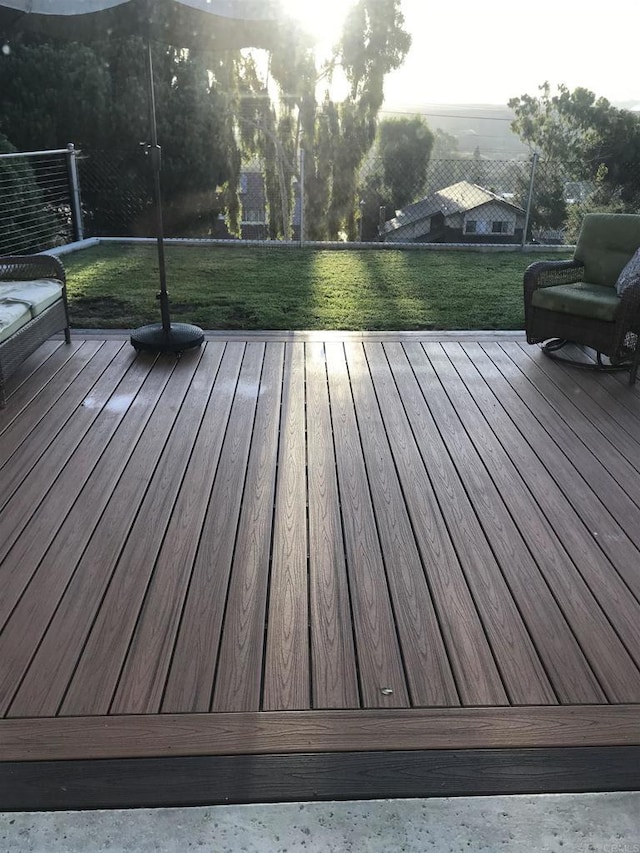 358 Mainsail Rd, Oceanside, CA 92054 - wooden deck featuring a yard