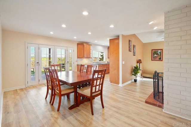 358 Mainsail Rd, Oceanside, CA 92054 - dining space featuring light wood-style floors, recessed lighting, and french doors
