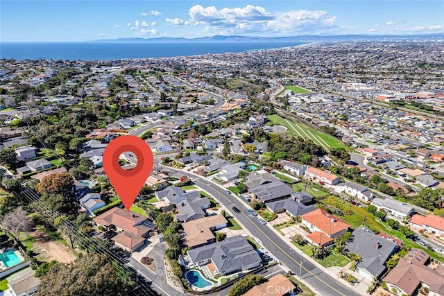 drone / aerial view featuring a residential view