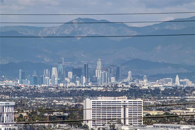 view of city with a mountain view