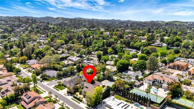 5441 Calvin Ave, Tarzana, CA 91356 - bird's eye view with a mountain view and a residential view