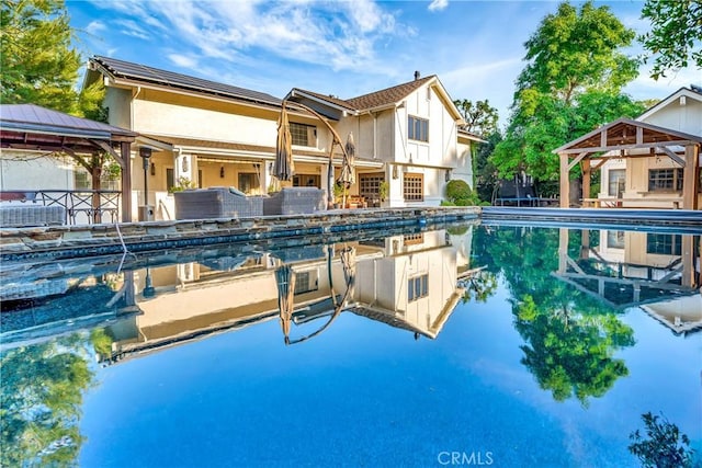 5441 Calvin Ave, Tarzana, CA 91356 - view of swimming pool featuring a gazebo