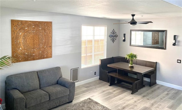 interior space featuring plenty of natural light and light wood-style floors