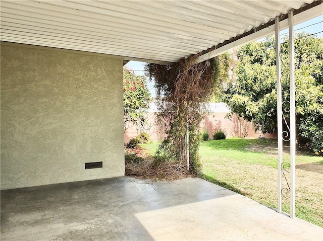 view of patio / terrace with a fenced backyard