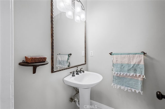 bathroom with a sink