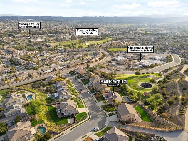 33740 Old Trail Dr, Yucaipa, CA 92399 - view of property location featuring nearby suburban area and mountains