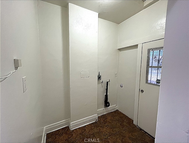 clothes washing area featuring laundry area