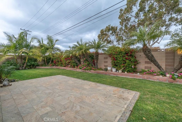 view of patio / terrace with a fenced backyard