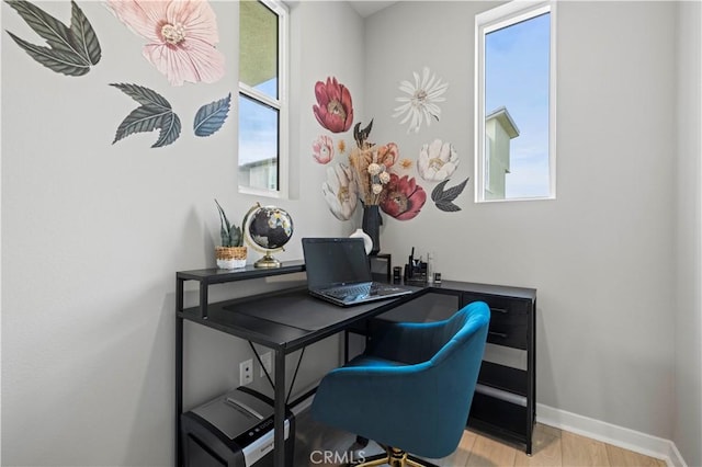 27046 Tanager Ln, Valencia, CA 91381 - office with plenty of natural light and wood finished floors