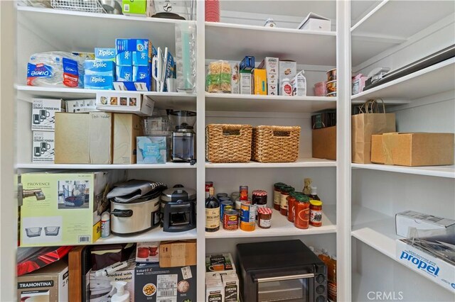 view of storage area