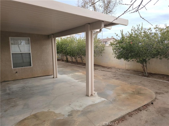 view of patio / terrace with fence