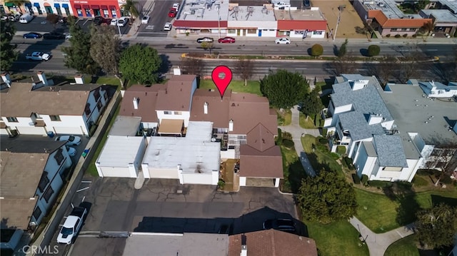 bird's eye view featuring a residential view