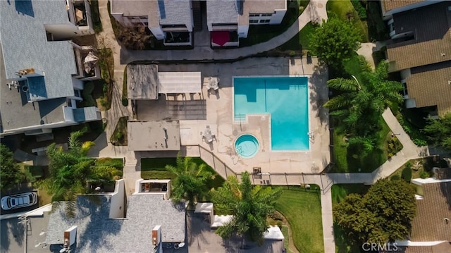 birds eye view of property