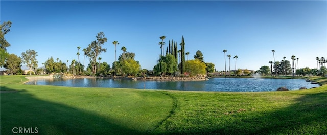 property view of water