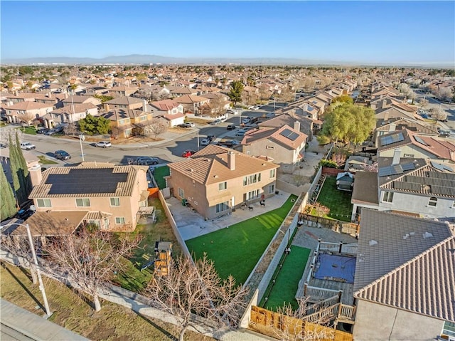 aerial view featuring a residential view