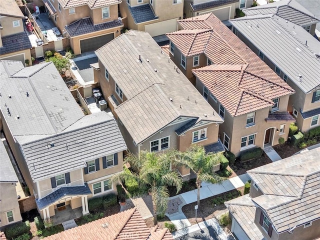 bird's eye view with a residential view