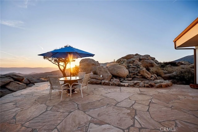60125 Carrizo Rd, Mountain Center, CA 92561 - view of patio / terrace featuring outdoor dining space