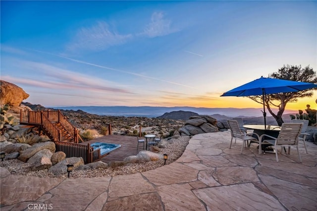 60125 Carrizo Rd, Mountain Center, CA 92561 - view of patio with outdoor dining space